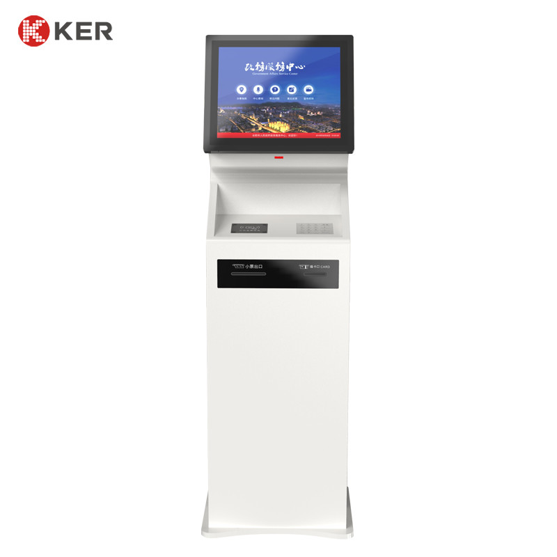 Laatste bedrijfscasus over 18.5 inch selfservice kiosk capacitieve touchscreen vloer stand touchscreen kiosk WINDOWS 10 systeem touchscreen kiosk